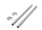 VANCOCO 2Pcs 300mm×15mm Radiator Pipe Sleeves, Satin Nickel Radiator Collars Cover Pair Radiator Pipe Covers