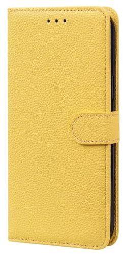 Wallet Case for iPhone 6 Plus/iPhone 6S Plus, Shockproof Premium Magnetic Flip Book Lichee Candy PU Leather Case with Card Slots Stand View Phone Cover for iPhone 6 Plus/iPhone 6S Plus, yellow