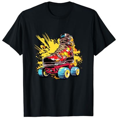 Rollerskates Grafik Rollschuh Liebhaber T-Shirt