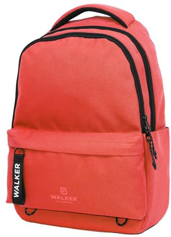 Walker Unisex Alpha Classic 42261-331-Classic Rucksack Flame mit Hauptfach, Laptopfach, ergonomischen Schulterriemen und Schlüsselanhänger, wasserabweisend, ca. 29 l Volumen