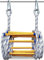 PNAJFUEL Sicherheitsleiter, Heim-Strickleiter, Not-Feuerleiter, Rettungsleiter, Mehrzweckleiter Mit Haken/20M/65.6Ft