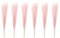 PATIKIL 17 Hierba de Pampas Falsa, 6pcs Decoración Boho para el Hogar Tallos Esponjosos Artificiales para Arreglos de Flores de Boda Fiesta en Jarrón, Centros de Mesa, Color Rosa Claro