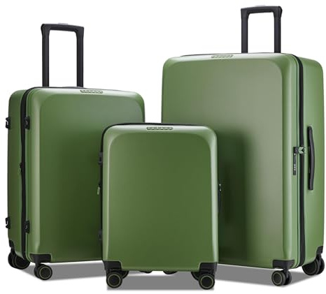 ABISTAB Verage Handgepäck Koffer 4 Rollen Reisekoffer [FREELAND] Hartschalen-Koffer Rollkoffer Zwillingsrollen Gepäck
