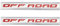 Generisch 3D 2X Off Road Auto-Emblem-Aufkleber, Autozubehör, Werkzeuge, geeignet, kompatibel mit Allen Arten von Modellen, 3bl Avalon 2020(RED)