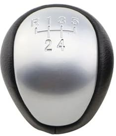 Pomos Palanca Cambios para Hyundai para Elantra I30 2008-2012 Perilla Cambio Marchas 5 Velocidades Palanca Cambios Estilo Automóvil Balonmano Palanca Velocidad Coche(Matte Sliver)