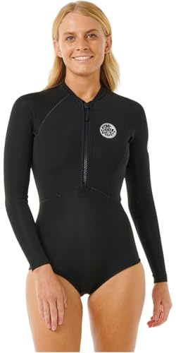 Rip Curl 2026 Frauen G-Bomb 1.5mm Front Zip Langärmeliger Sprunganzug Neoprenanzug 13HWSP - Black