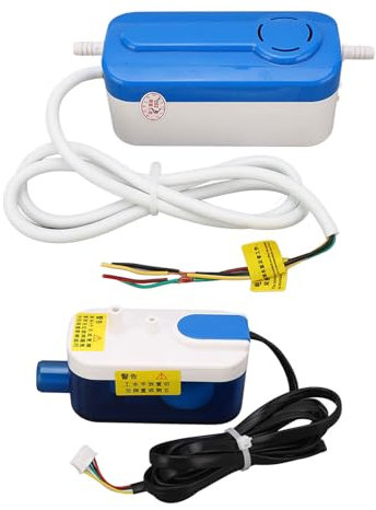 Sunydog Pompe de Vidange de Condensat HVAC Mini Split Automatique, Portable pour le Climatiseur, 24L / H 33 Pieds, Réservoir de Stockage de 60 Ml, Pompe de Drainage 3W 110V-240V avec
