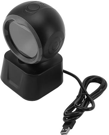 Lecteur Code Barre 1D 2D QR Scanner de Bureau USB, Automatique, Omnidirectionnel, sans Fil - Scan Rapide, Compatible Multi - Système, Idéal pour Commerce et Supermarché