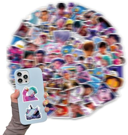 GHPKOTW 60 Kpop Stickers, Wasserfeste Anime Stickers Aufkleber für Auto, Laptop, Wasserflaschen, Niedliche Kawaii Charaktere Vinyl Aufkleber