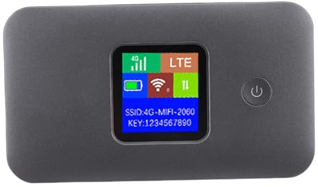 GOWENIC 4G Cat7 Mobile Hotspot Router, Dual Band Portable WiFi Hotspot Device with SIM Card Slot, Connect Up to 10 Devices, 3000mAh Battery, for Eurasian Region