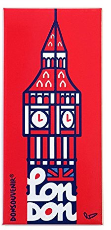 London KÜHLSCHRANKMAGNET. Modell: London Big Ben. Magnet Souvenir. ROT..