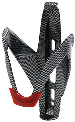 sourcing map Carbon Fiber Pattern Water Cup Bottle Cage Drink Rack Holder Bracket for Bike