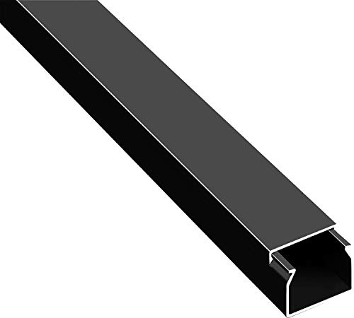 CILSON Kabelkanal, 40x40 mm, Schwarz, selbstklebend | PVC, UV-beständig, Innen & Außen, Made in Germany