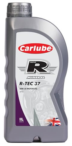 CarLube Triple R 20W-50 API huile minérale R-TEC 37, 1 L