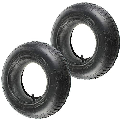 Masterpart 2 x Wheelbarrow Wheel Rubber Inner Tube and Barrow Trolley Tyre 3.50-8 To 35 PSi