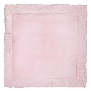 Tapis de jeu réversible/fond de parc - Girly Chic - rose blush pois or