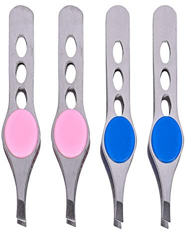 Lurrose 4 Stück Augenbrauen Clip Aus Edelstahl Augenbrauen-lifting-kit Zupfpinzette Augenbrauenpinzette Damen Augenbrauenschneider Fräulein Rostfreier Stahl Augenbrauen Pinzette Nagel