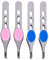 Lurrose 4Pcs Augenbraue Pinzette Edelstahl Slant Tipp Pinzette Augenbraue Gestaltung Gesichts Haar Bart Entferner Haar Plucker für Männer Frauen Eingewachsene Haar Splinter Rosa Blau