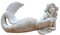 WINBST Meerjungfrau Statue,Meerjungfrau PrinzessinMythologie Garten Ornamente,Dekoration für Zuhause Garten Pool Teich Pflanztopf Bücherregal Ecktisch 17x6x9cm