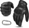 Grapelet Motorradhandschuhe Herren,Touchscreen Handschuhe Motorrad Sommer,Vollfinger Motorrad Lederhandschuhe für Mountainbike,Motocross,Bergsteigen,Wandern,L