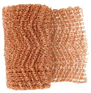 Pure Copper Wire Mesh, Hole and Gap Filler, Sturdy and Durable, Suitable for Gardens and Houses, Size 4 x 40