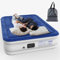 Luxchoice Deluxe Luftbett Selbstaufblasend mit Eingebauter Pumpe Aufblasbares Bett Schnelles Aufblasen in 3 Minuten Tragbares luftmatratze für Zuhause Camping Reisen Gästebett