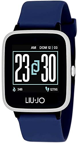 Liu Jo Orologio Unisex Smartwatch GO Silver Cinturino Blu