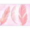 murando - Papier peint panoramique nature 350x256 cm - Revêtement mural décoration pour chambre salon cuisine - Design unique et moderne - Rose - Plumes de boho de vent aquarelle or b-C-10211-a-b