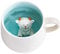 Tazza Ovini, Tazza Animal 3D in Ceramica, 350ml Tazza da caffè Tazza Bambini con Figurine Animati per Natale, Compleanno, Tazza Regalo per Amici, Familiari o Bambini(Ovini)