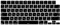 MiNGFi Silikon Französisch AZERTY Tastaturschutz für MacBook Pro/Max 14&16 M1-4(A3185 A2485 A2780 A2991 A3403 A3186) Air 13,6&15,3 M2-4(A3113 A3240 A2941 A3114 A3241) US/ANSI Tastaturlayout-Schwarz
