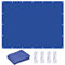 Sonnenschutz Windschutz 2.5 x 3 m Sonnenschutz 98% UV Schutz Sonnenschutzdach Segeltuch Pergola 4 × 1.5 m Seile für Außenbereich,Garten, Dunkelblau
