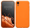 kwmobile Hülle kompatibel mit Apple iPhone XR Hülle - gummierte TPU Silikon Handyhülle - Schutzhülle für kabelloses Laden - Case in Fruity Orange