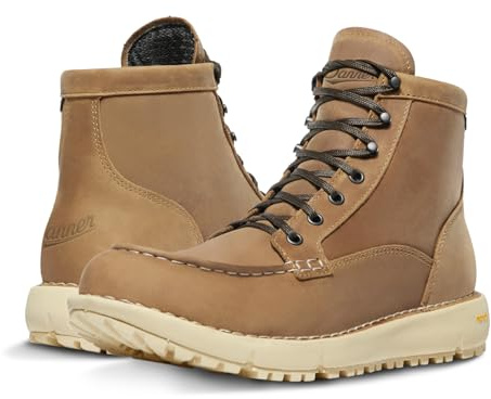 Danner Logger 917 wasserdichte Moc Toe Arbeitsstiefel für Herren - Nubukleder mit atmungsaktiver Gore-Tex, Vibram SPE Zwischensohle und 917 Traktions-Laufsohle