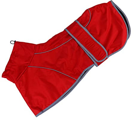 iplusmile Kleidung Für Haustiere Regenkleidung Für Hunde Großer Hunderegenmantel Mit Fleece Gefütterter Hundemantel Labrador-Regenmantel Regenbekleidung Für Hunde Skianzug Polyester Winter