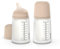 Suavinex, Pack 2 Biberons Anti-Colique Zero Zero 270 ml avec Tétine à Débit Moyen (M) en Silicone, Bébés +3 Mois, Lait Maternel, Poudre et Liquides Densité Moyenne, Compatible Allaitement, Light