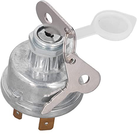 Interrupteur de Démarrage, Interrupteur D'allumage en Métal avec Capuchon en Plastique 1874120T94, Interrupteur à clé de Remplacement pour Tracteur Massey Ferguson