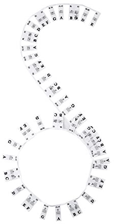 Booso 1 Stück Notenstreifen-Aufkleber Klaviertasten-Aufkleber für Anfänger, Studenten, 88 Tasten