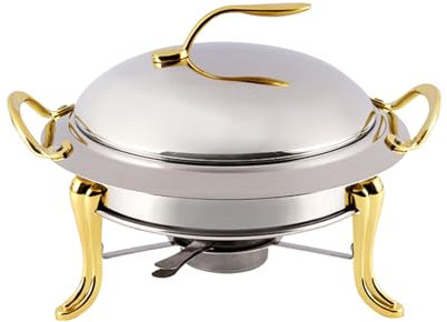 KELUNIS Spirituskocher, Kleiner Hot Pot Tragbarer Alkoholtopf Ofen Für Feste Brennstoffe, Gewerblicher Edelstahl Trockenkessel Für Haushaltsrestaurants Außenkessel,20cm*5.5cm