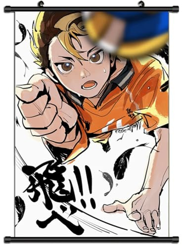 Zhongkaihua Haikyuu Poster, Gemälde, Stoff, hängende Schriftrolle, Wandkunst, Anime-Poster, Haikyuu Merch, Schlafzimmer, Heimdekoration