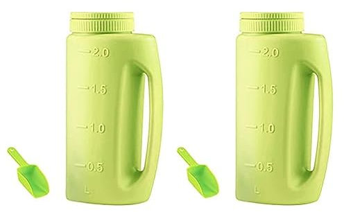 LOLPALONE 1 Set Kunststoff Handheld Streuer Spot Seeding Streuer Flasche Aussaat Dünger Streuer Salzspender