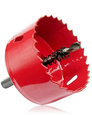 80mm Hole Saw Drill Bit, HSS Bi-Metal Hole Cutter Drill Bit for Cutting Wood, Plastic, Drywall, Plywood, Thin Metal, Plasterboard, Iron, Aluminum and Pipe