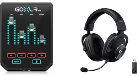 TC Helicon GoXLR MINI Online-Broadcast-Mixer mit USB-/Audio-Schnittstelle & Logitech G PRO X LIGHTSPEED Kabelloses Gaming-Headset