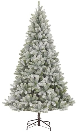Black Box Trees Nagoya Künstlicher Weihnachtsbaum mit Schnee – Christmas Tree H150 x Ø91 cm – Grün Frosted