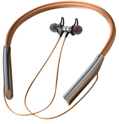 Neckband Headphones - Wired Earphones | In Ear Headphones Wired | N Ear Headset | Around Neck Wireless Earbuds | Neckband Headset | In Ear Earbuds | Lightweight Sport Earphones For Conference, Running