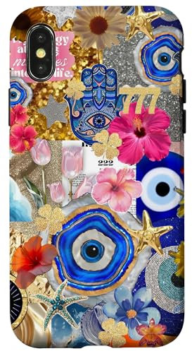 Evil Eyes Collage Protection Summer Case for iPhone X/XS
