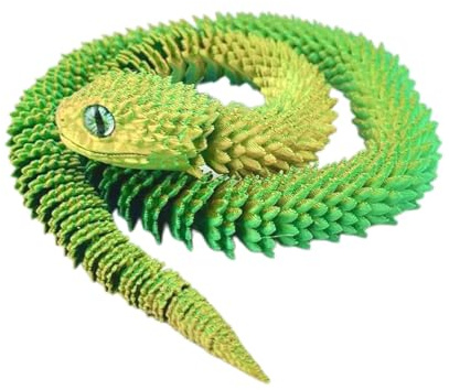 Generisch 3D Schlange | Bewegliches Gliedertier Mit Flexiblen Gelenken - 76 cm Flexible 3D-Druck Schlange Für Kinder Erwachsene Party Deko Wohnaccessoires Ostergeschenk