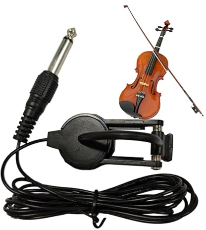 Guitar Pickup, Instrument Pickup, ABS Audio Accessory Tool, Clear Sound Transmission, Easy Clip Attachment, Ideal for Stage, Concert, Classroom, Jam Sessions, Gatherings, 2.5m