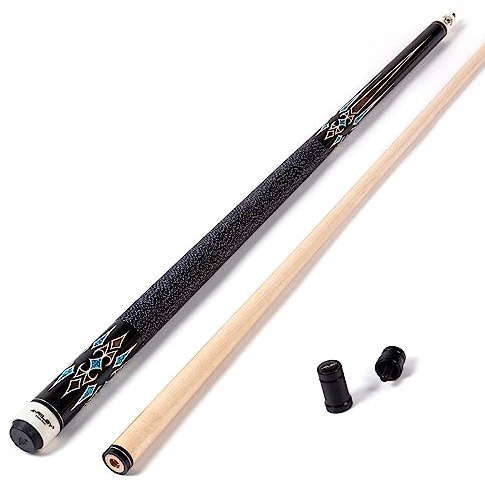 Riley Centurion American Poolqueue mit Leinenummanteltem Griff, 147 cm, 13 mm Spitzen-Gelenkschutz (X2C - nur Queue)