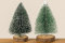 BOLTZE Deko Baum Holz grün H 16 cm 2er Set