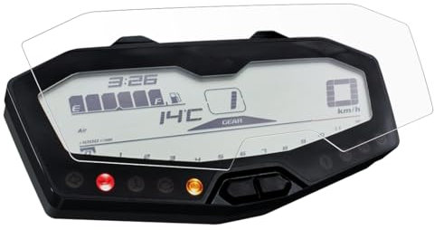 2x YAMAHA MT-07 / FZ-07/700 (2014-2020) Tracer Displayschutzfolie Tachoschutzfolie Screen Protector - Ultra Clear